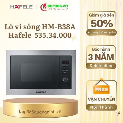 Lò vi sóng kết hợp nướng âm tủ Hafele 25 lít 535.34.000 HM-B38A