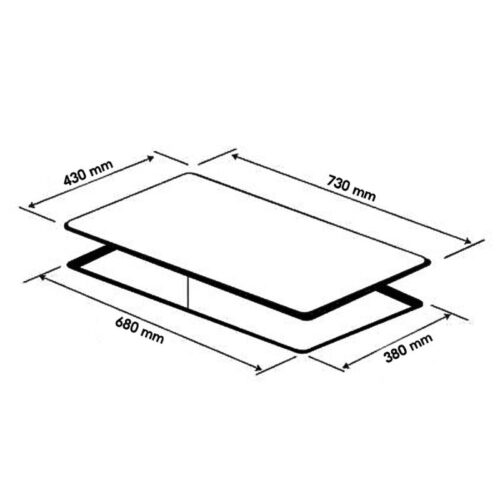Kích thước bếp từ Spelier SPM-100KS