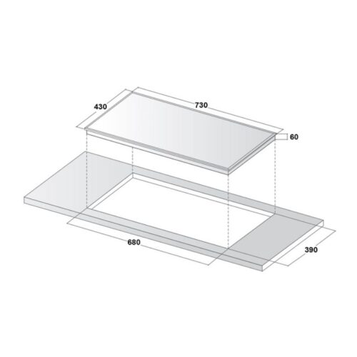 Bếp từ đôi Canzy CZ 6868 Plus lắp âm 3 Kich thuoc lap dat bep tu doi canzy cz 6868 plus lap am