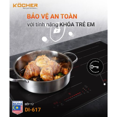 Bếp từ 2 vùng nấu Kocher DI-617 4 cong nghe bep tu 2 vung nau kocher di 617