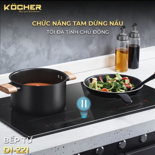 Bếp từ 2 vùng nấu Kocher DI-221 5 hinh anh bep tu 2 vung nau kocher di 221