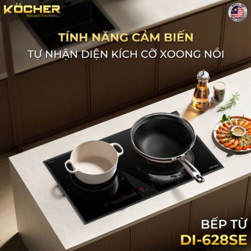 Bếp từ 2 vùng nấu Kocher DI-628SE 5 hinh anh bep tu 2 vung nau kocher di 628se