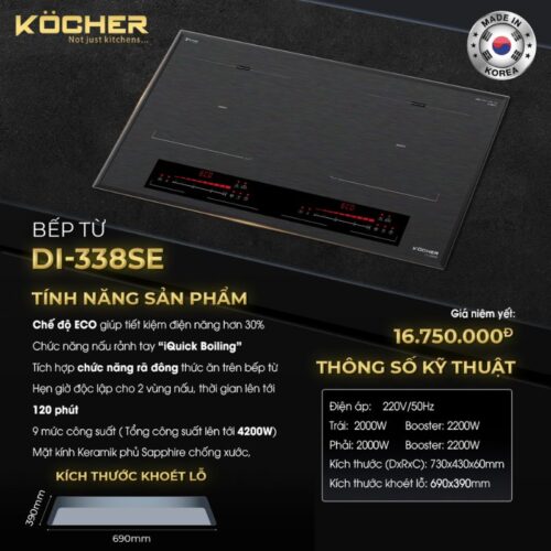 kich thuoc bep tu 2 vung nau kocher di 338pro 1