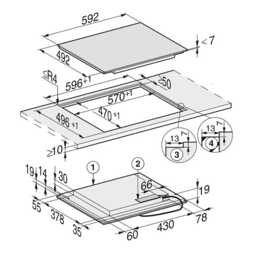 kich thuoc bep tu da diem miele 4 vung nau km 7404 fx lap am