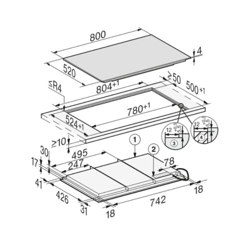 kich thuoc bep tu da diem miele km 7878 2 fl lap am