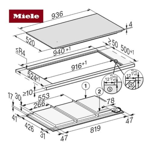 kich thuoc bep tu da diem miele km 7897 fl lap am