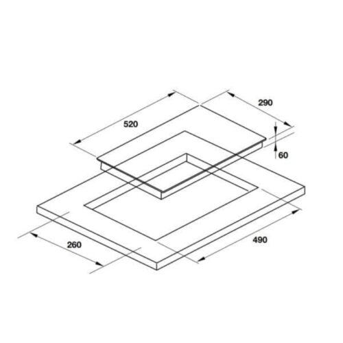 kich thuoc bep tu domino hafele 536 61 930