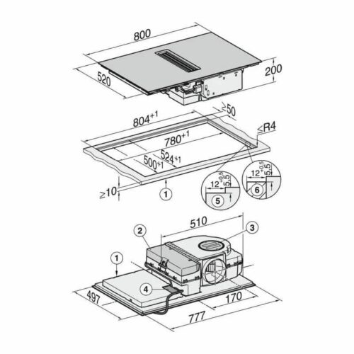 kich thuoc bep tu ket hop hut mui miele 4 vung nau kmda 7272 fl a lap am