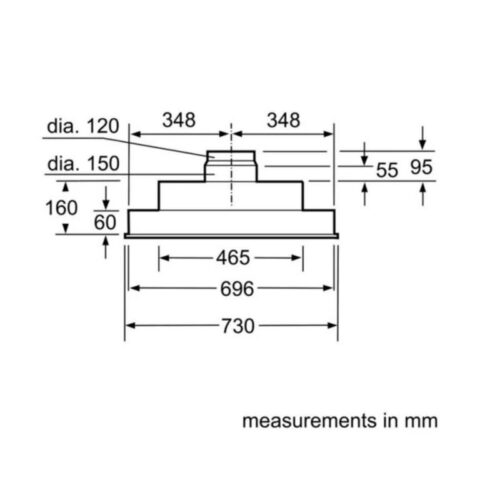 kich thuoc may hut mui bosch dhl755bl