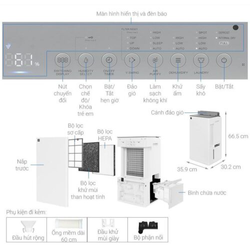 kkich thuoc may hut am sharp dw t30fv w