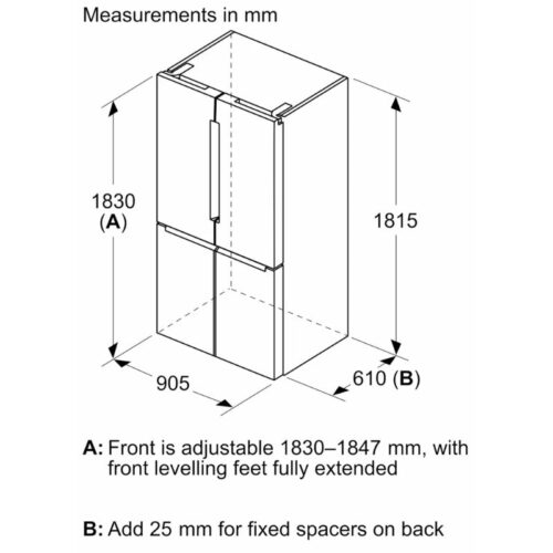 lap dat tu lanh bosch kfn96axea