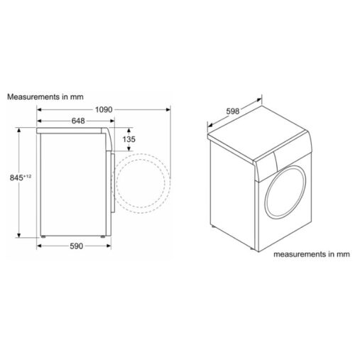 size may giat quan ao bosch wgb254a0sg