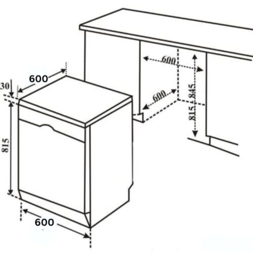 Máy rửa bát Bosch SMS63L08EA serie 6, độc lập 6 size may rua bat bosch sms63l08ea