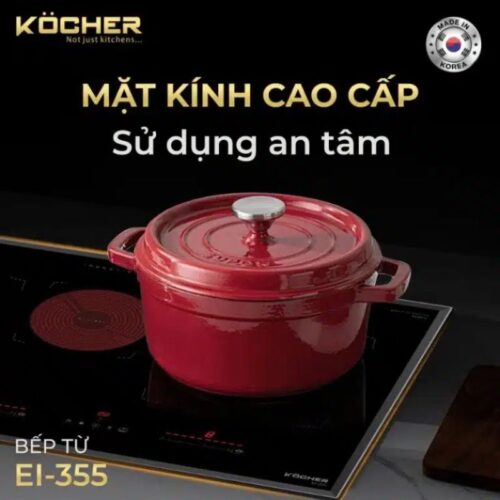 hinh anh bep tu ket hop hong ngoai kocher ei 355