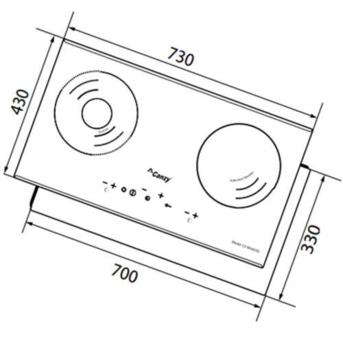 size bep tu ket hop hong ngoai canzy cz mix823s
