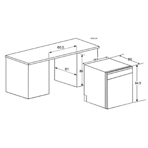 Máy rửa bát Spelier SP 15 DW NX BLACK 6 size may rua bat spelier sp 15 dw nx black